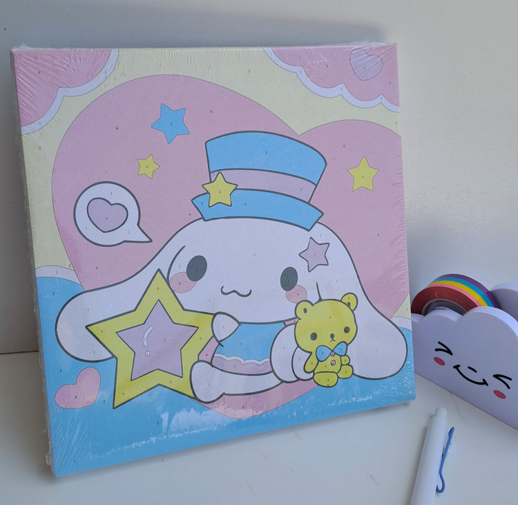 بوم نقاشی نیمه آماده با تمام لوازم طرح سینامورول