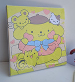 بوم نقاشی نیمه آماده با تمام لوازم طرحpompompurin