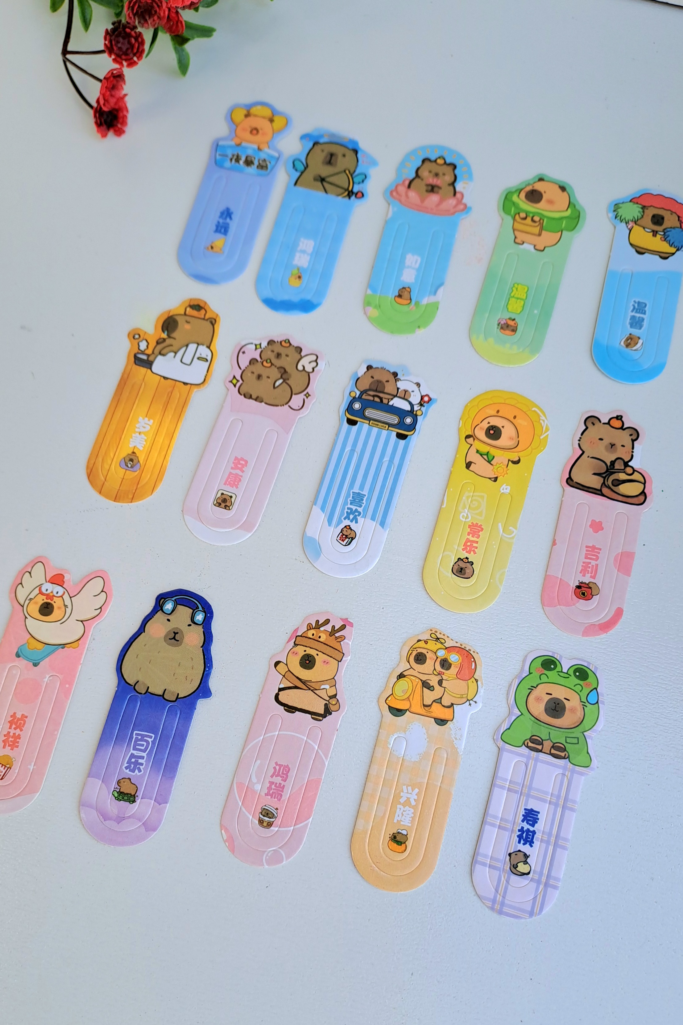 پک۱۵عددی بوک مارک مقوایی طرح کاپی بارا