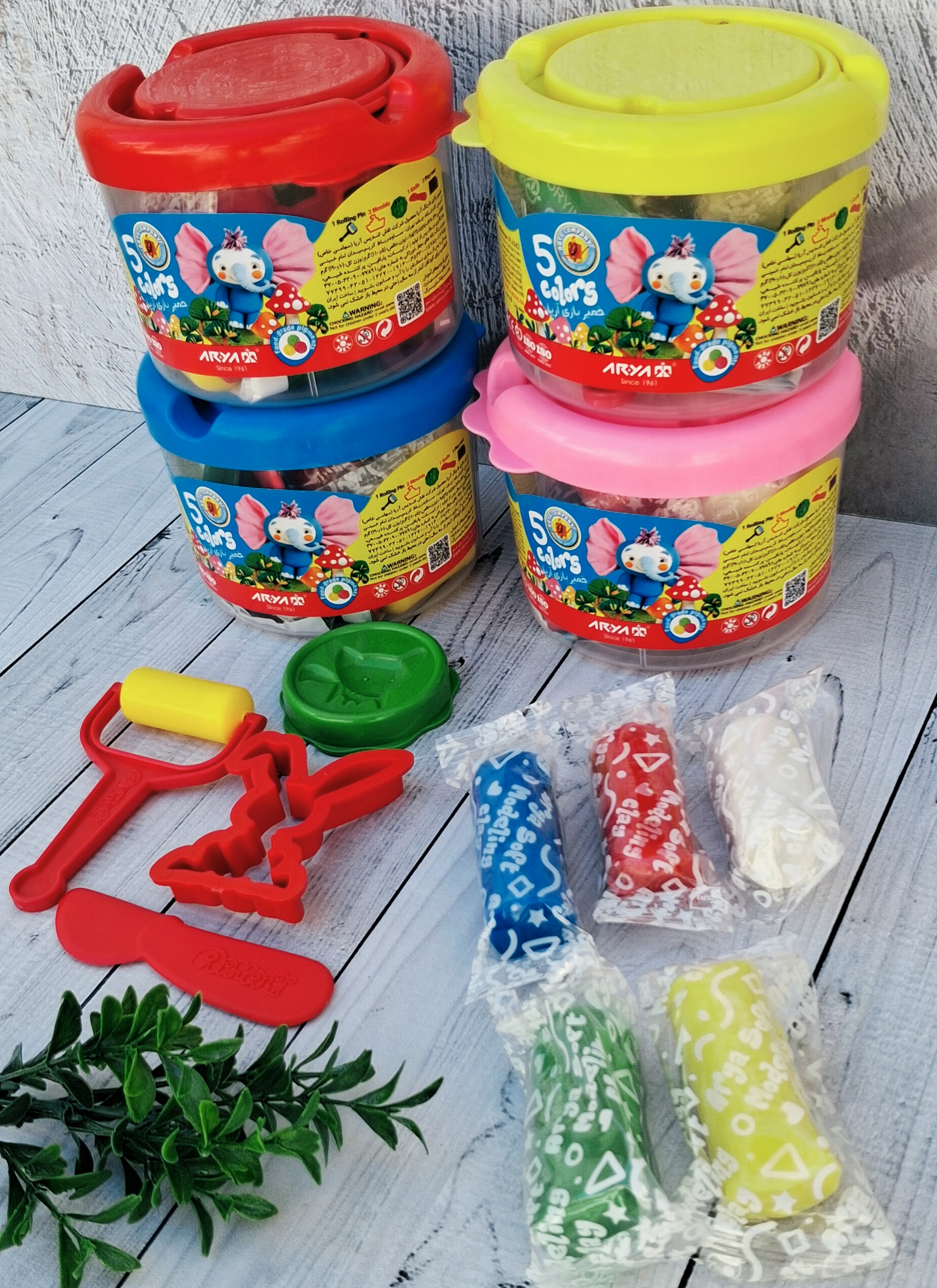 خمیربازی ۵رنگ آریا